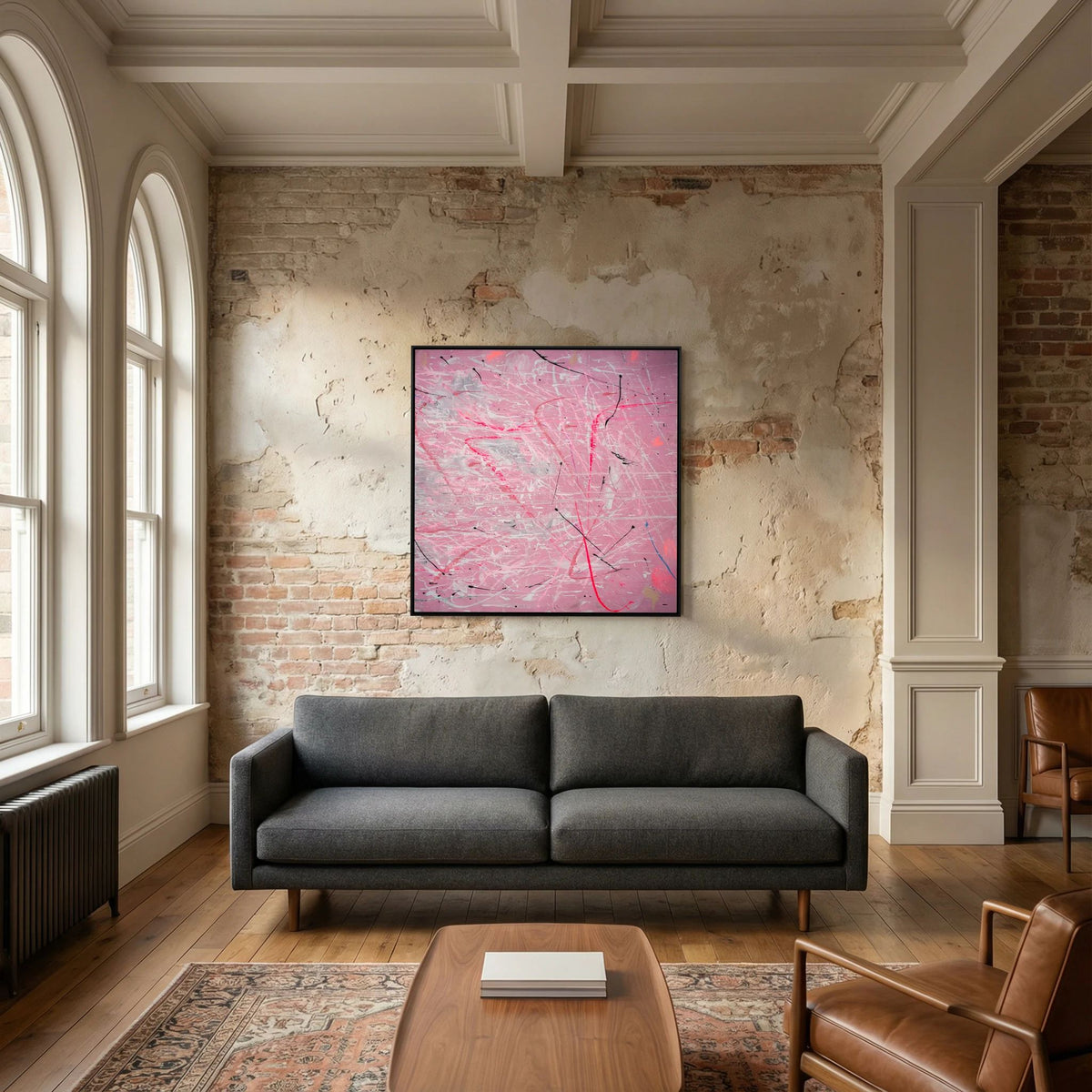 PAINT IN PINK (2024) PRINT ON CANVAS     