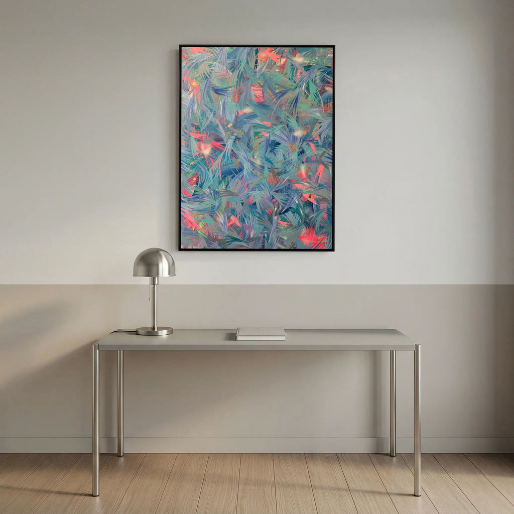 BLUE FEATHERS (2021) CANVAS PRINT 